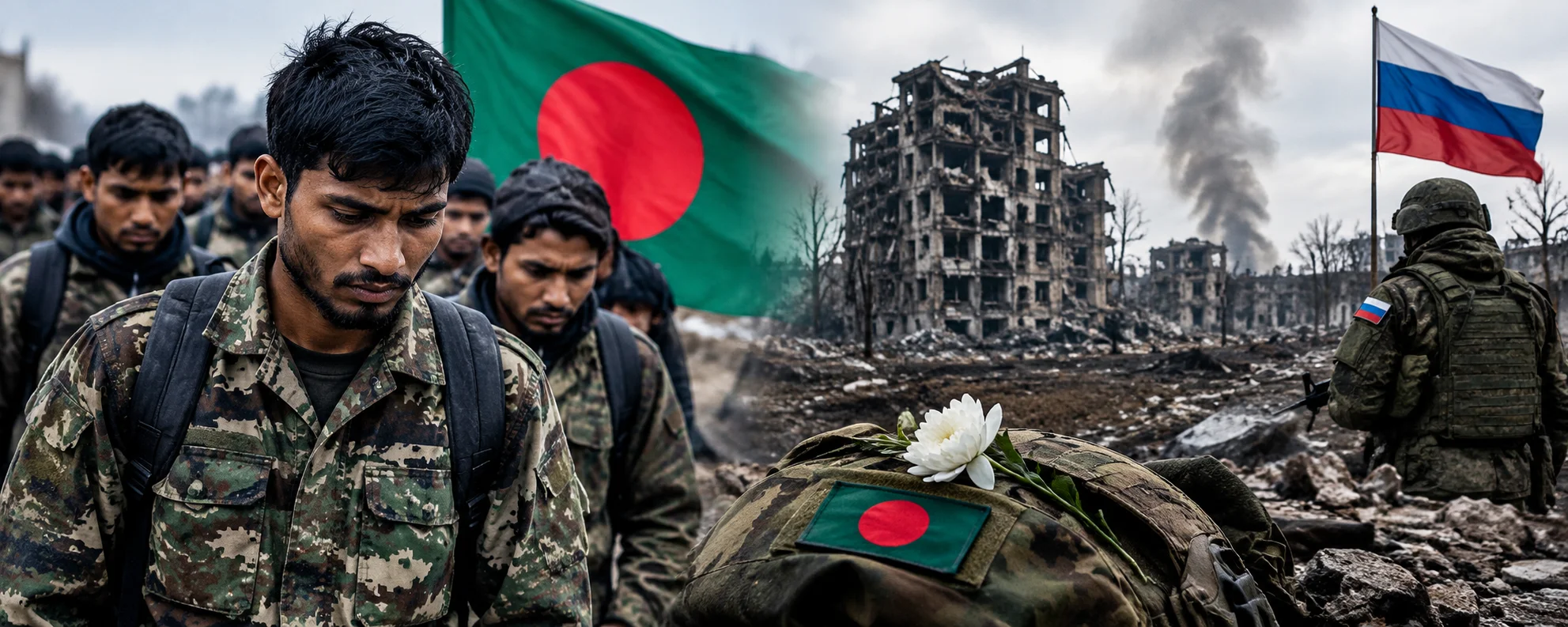At Least 20 Bangladeshis Killed in Ukraine War After Being Trafficked to Russia, Police Say