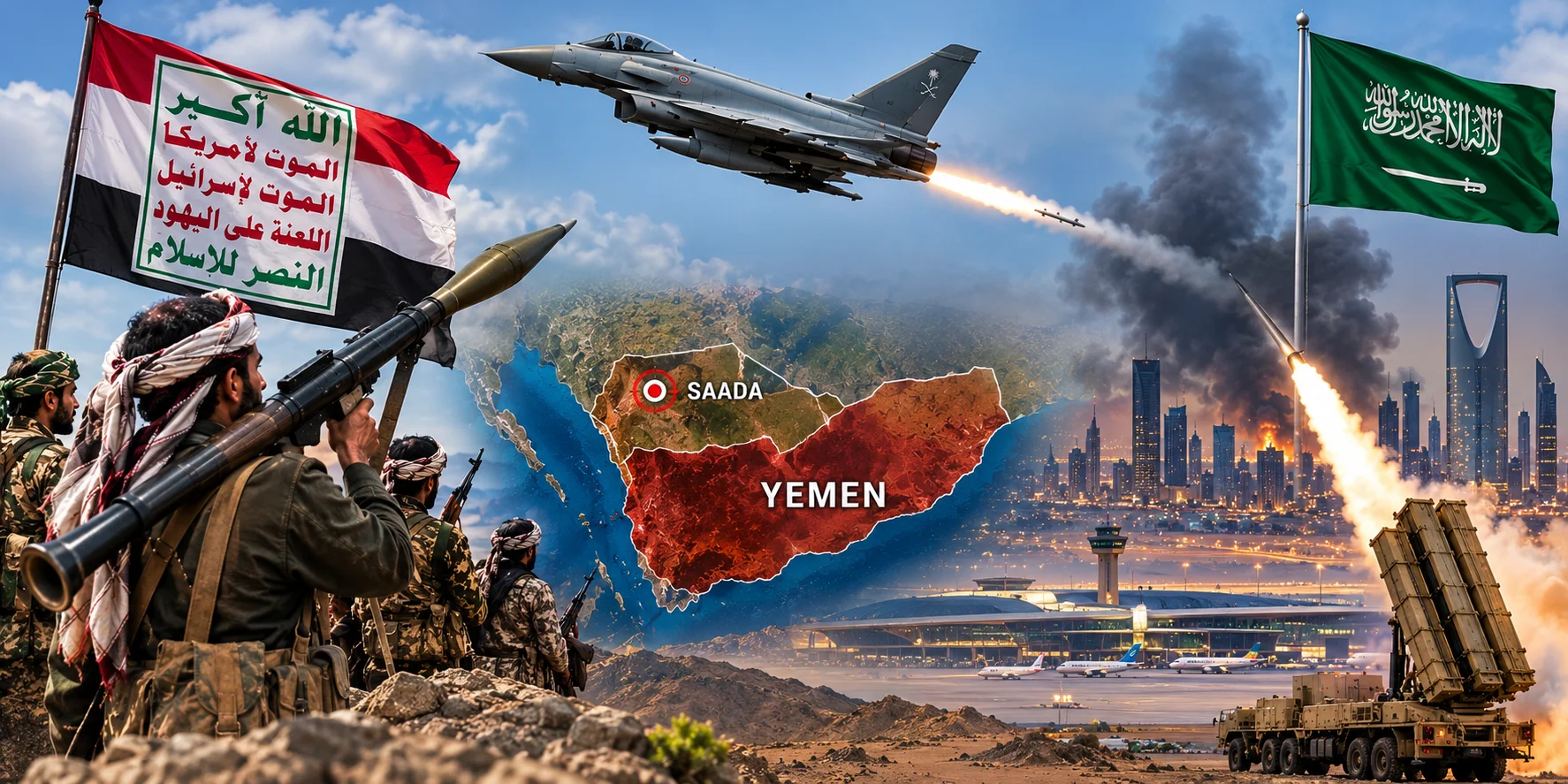 Houthis Claim Strike on Saudi Typhoon Jet, 42 Saudi Attacks in Yemen